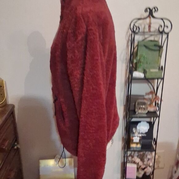 No Boundaries Burgundy Teddy Jacket Jr's  Large 11/13 - Picture 4 of 7